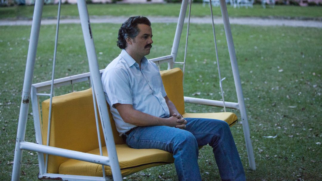 pablo escobar sitting and staring into the void